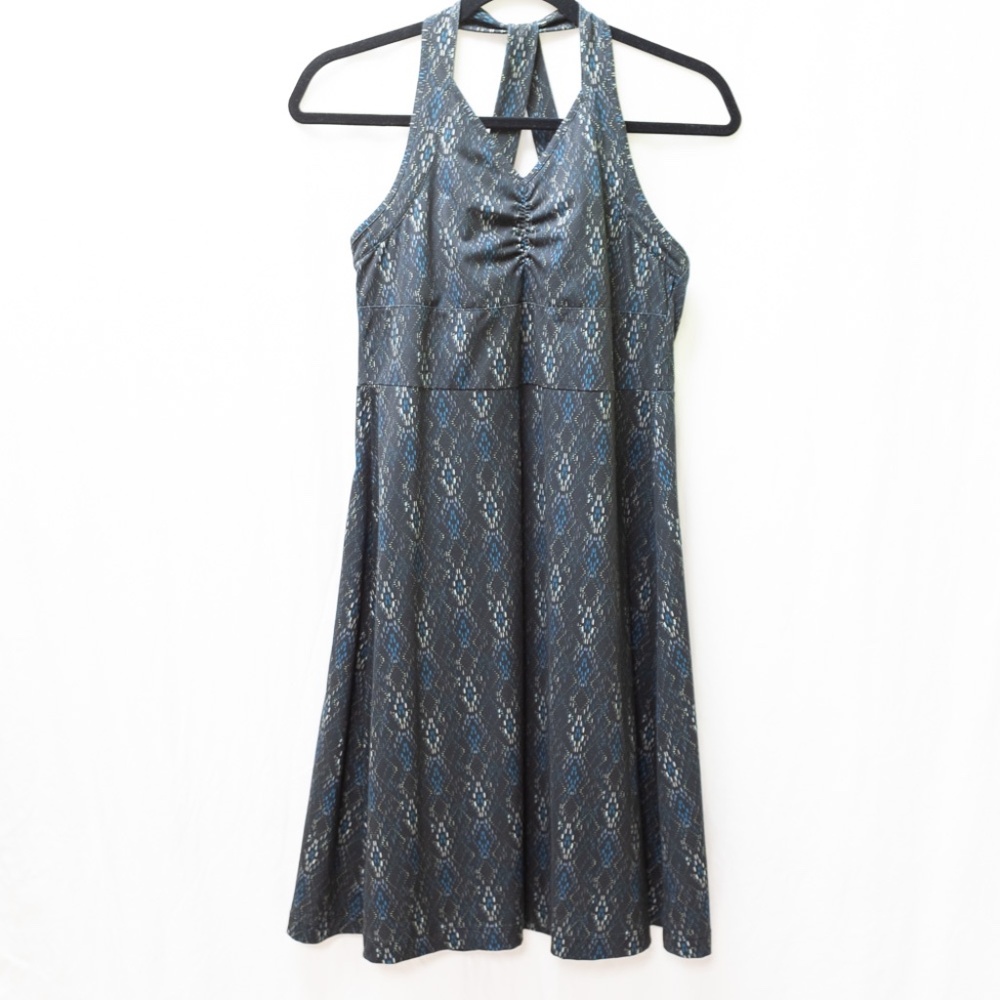 Merrell Blue Printed Pattern Dress
